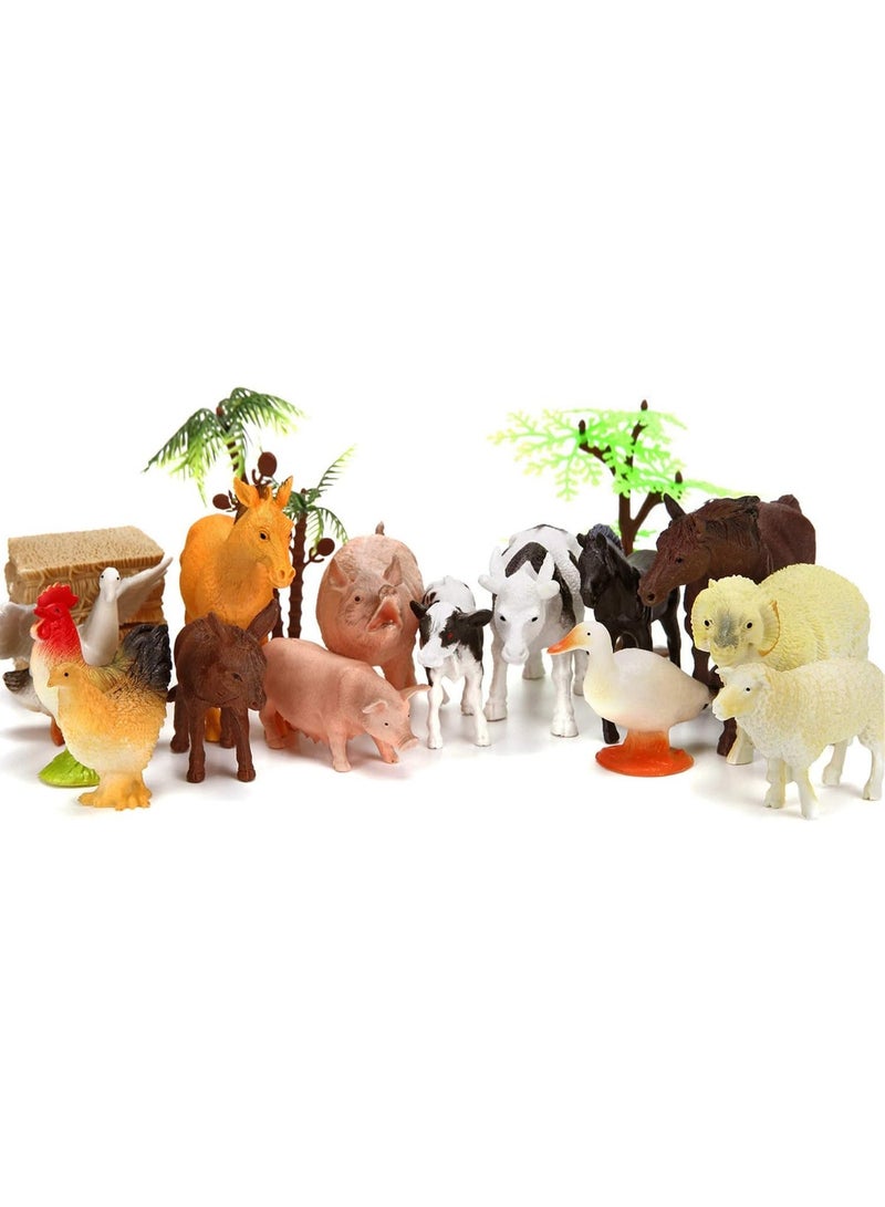 Toy Box Farm Animals Figure Toys Set Non Toxic Multicolored 3+ Year - Image 2